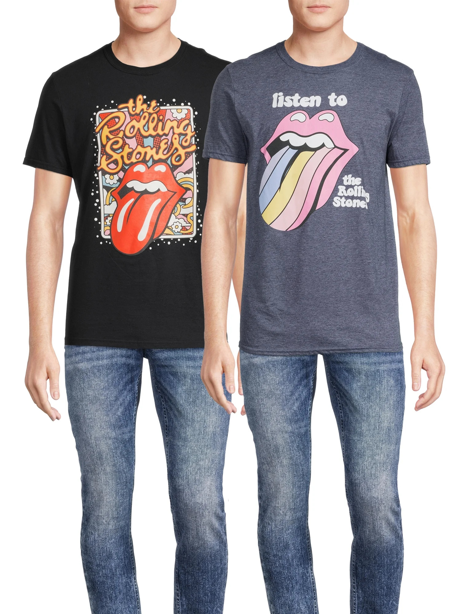 Rolling Stones Men's Band Tee, 2-Pack | Walmart (US)