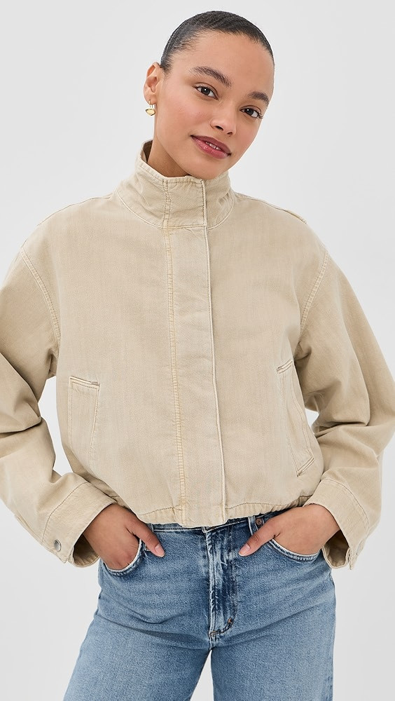 Denim Crop Field Jacket | Shopbop