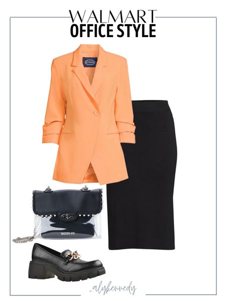 Work outfit, office style, Walmart fashion, blazer, spring style, skirt, workwear

#LTKSeasonal #LTKstyletip #LTKworkwear