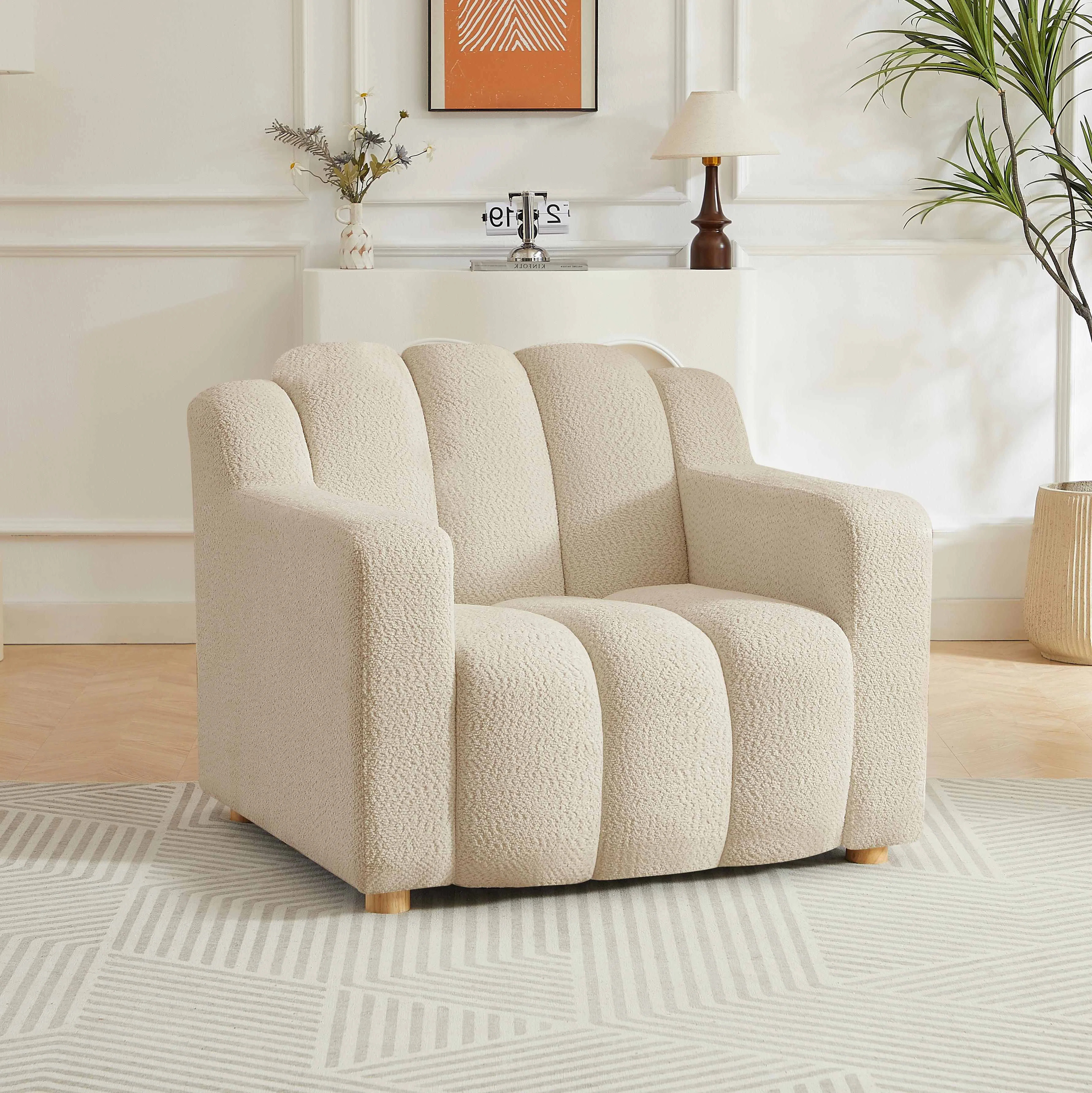 Edirne 40”W Oversized Modern Tufted Accent Chair | Wayfair North America