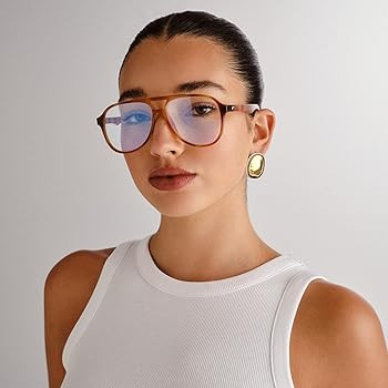 Le Specs Tragic Magic Blue Light Glasses - Vintage Tort, Aviator, Unisex, Classic 'Everyday' Styl... | Amazon (US)