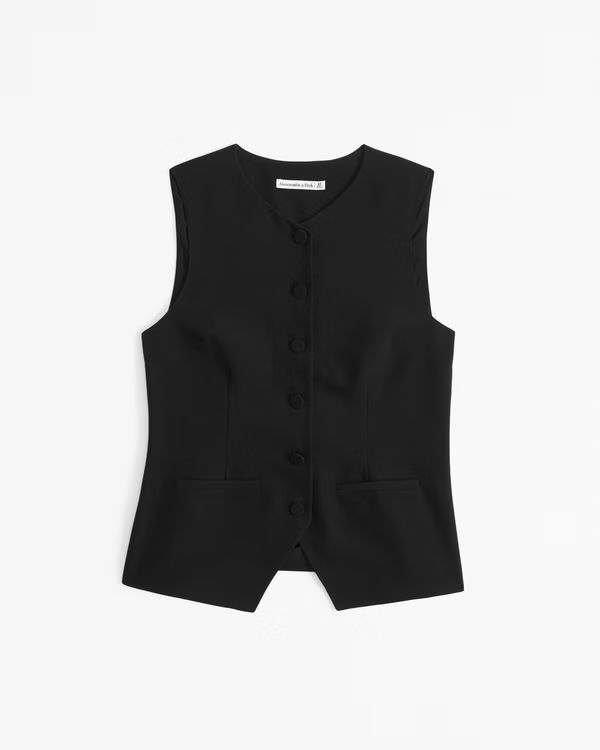 Women's The A&F Mara Button-Through Vest | Women's New Arrivals | Abercrombie.com | Abercrombie & Fitch (US)