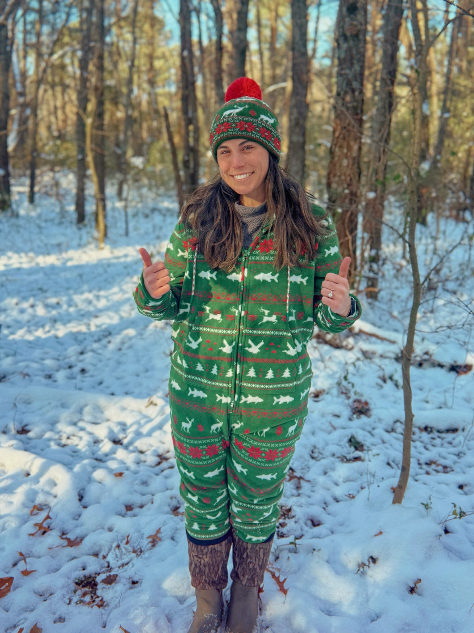 Holiday onesies for the whole family 😂 also good as pajamas!

#LTKSeasonal #LTKHoliday #LTKSaleAlert