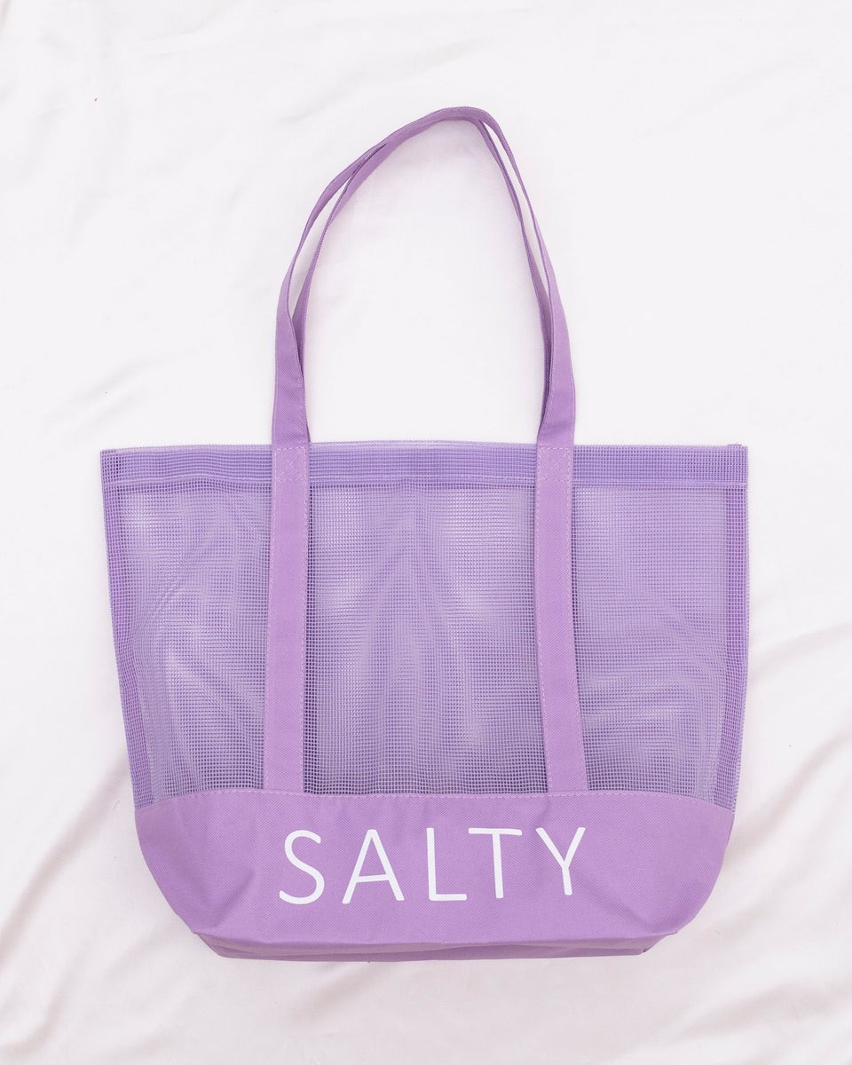 SALTY Purple Beach Tote | Pink Lily