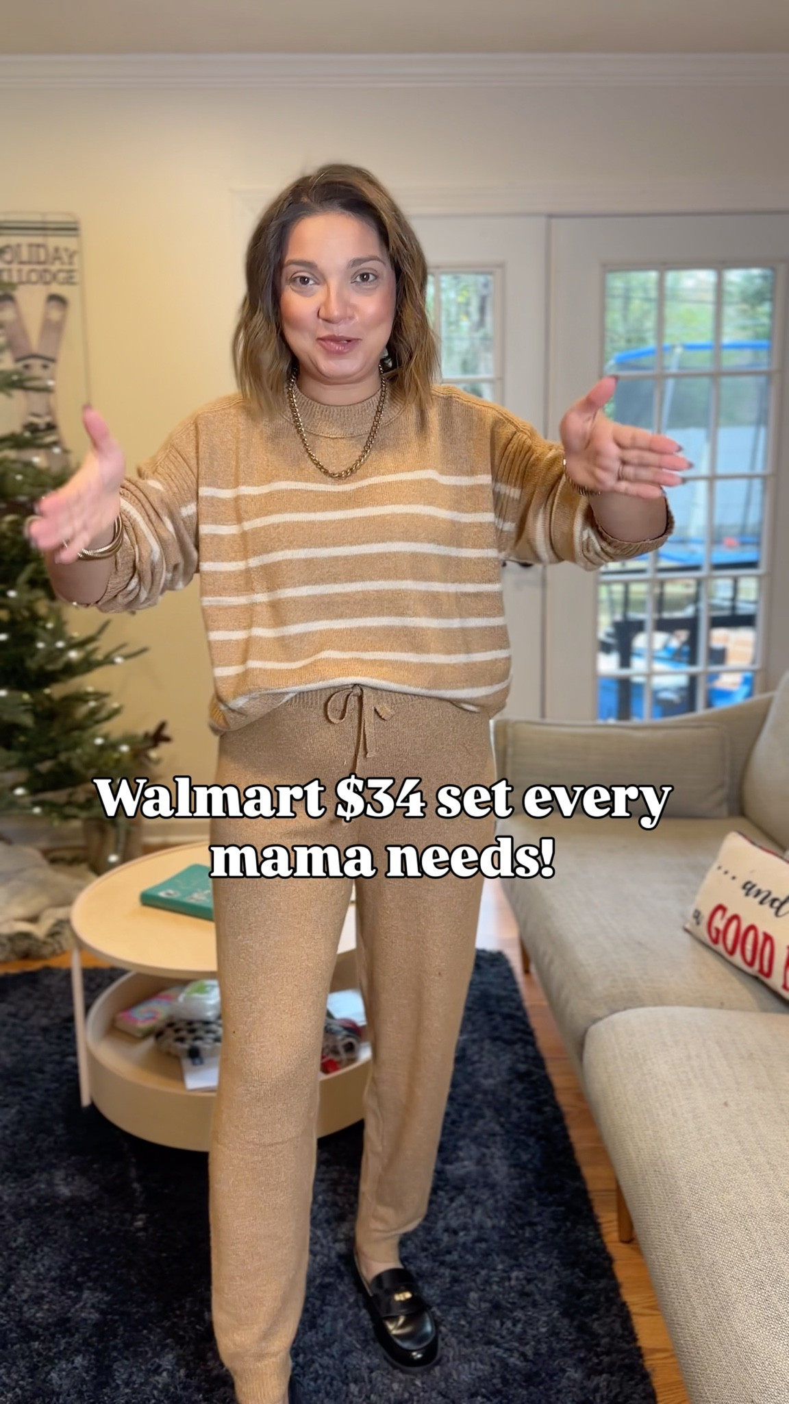 Fits true to size two piece set, feels like cashmere, 5”4 for height reference 

#LTKHoliday #LTKGiftGuide #LTKgrwm