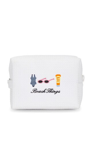 Beach Things Waffle Pouch in Cloud | Revolve Clothing (Global)