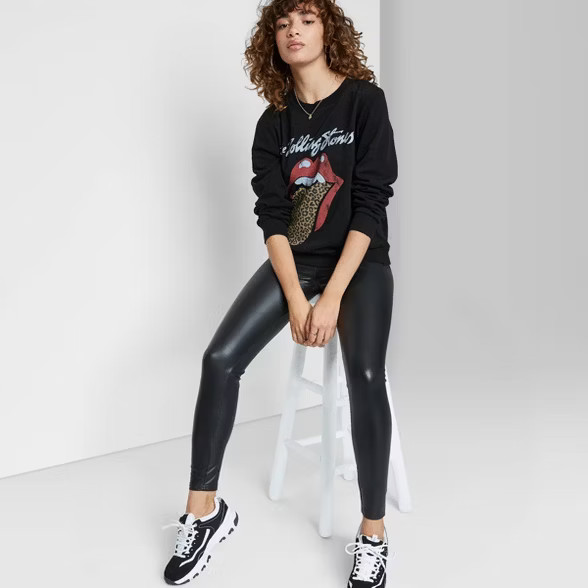 Women's High-Waisted Faux Leather Leggings - Wild Fable™ | Target