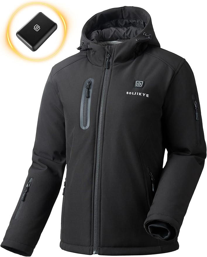 Heated Jacket for Women with 12V 20000 mAh Battery Pack, Women's Winter Jackets Soft Shell Electr... | Amazon (US)
