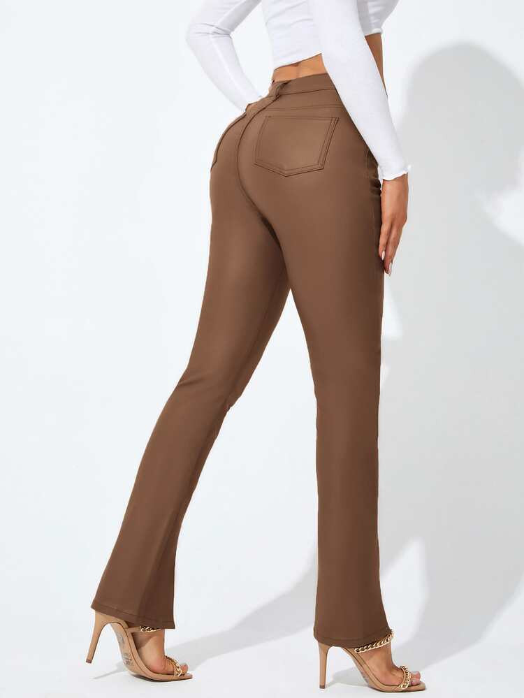 High Waisted Split Hem Skinny Jeans | SHEIN