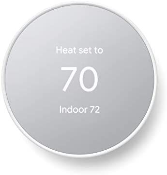 Google Nest Thermostat - Smart Thermostat for Home - Programmable Wifi Thermostat - Snow | Amazon (US)