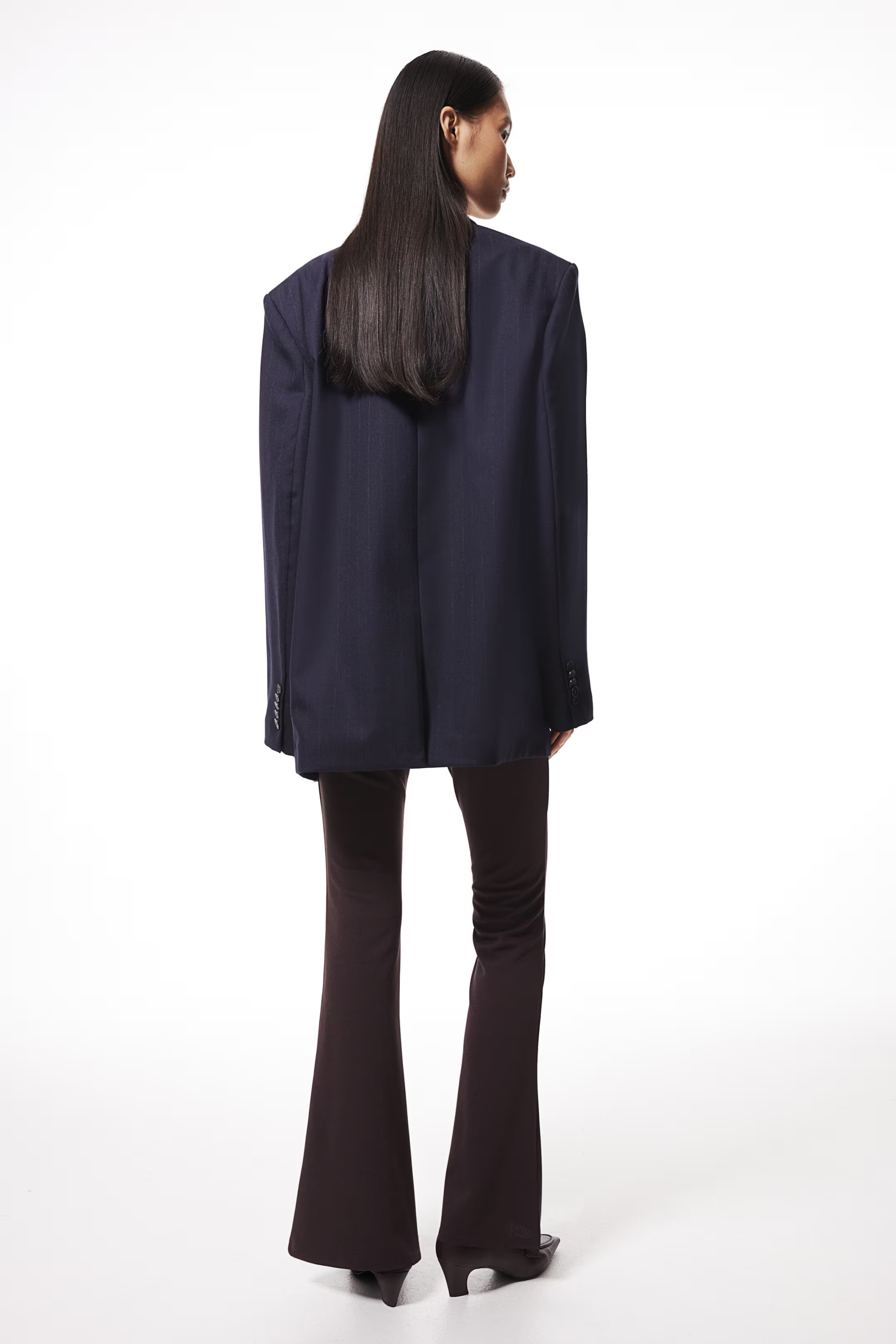 Flared leggings - Burgundy - Ladies | H&M GB | H&M (UK, MY, IN, SG, PH, TW, HK)