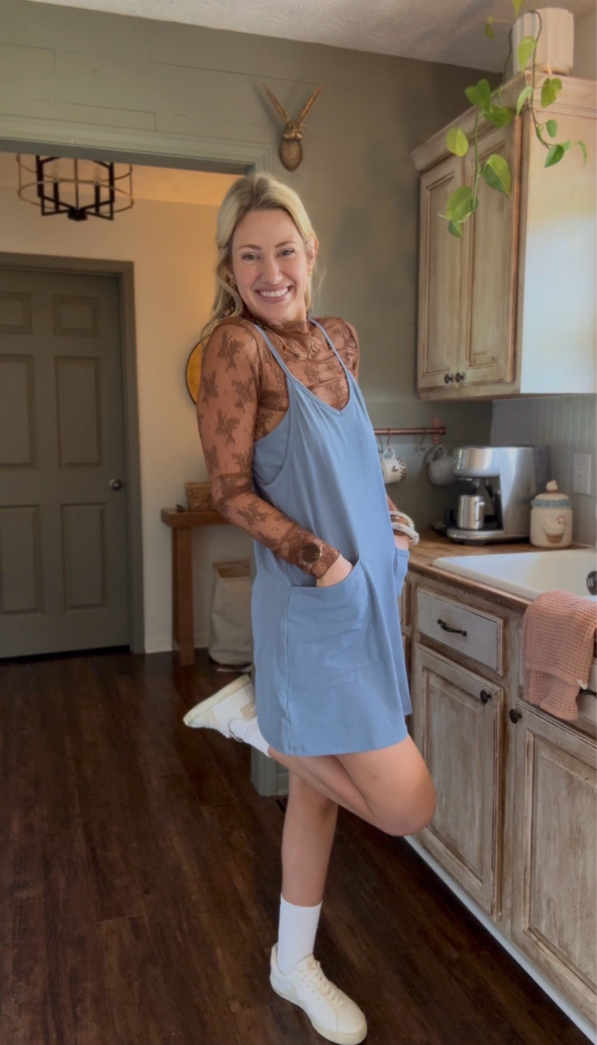 I’m in a small in my top and athletic Amazon dress!

#LTKmomlife #LTKootd #LTKgrwm