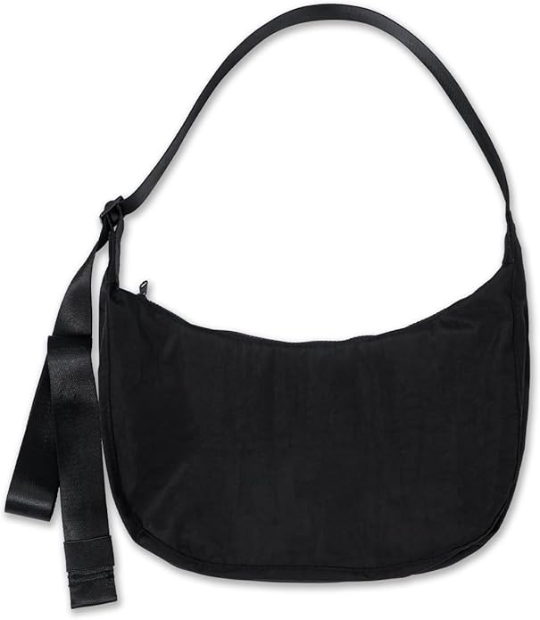 Medium Nylon Crossbody Crescent Bag: Slouchy Style Shoulder Casual with Adjustable Strap | Amazon (US)