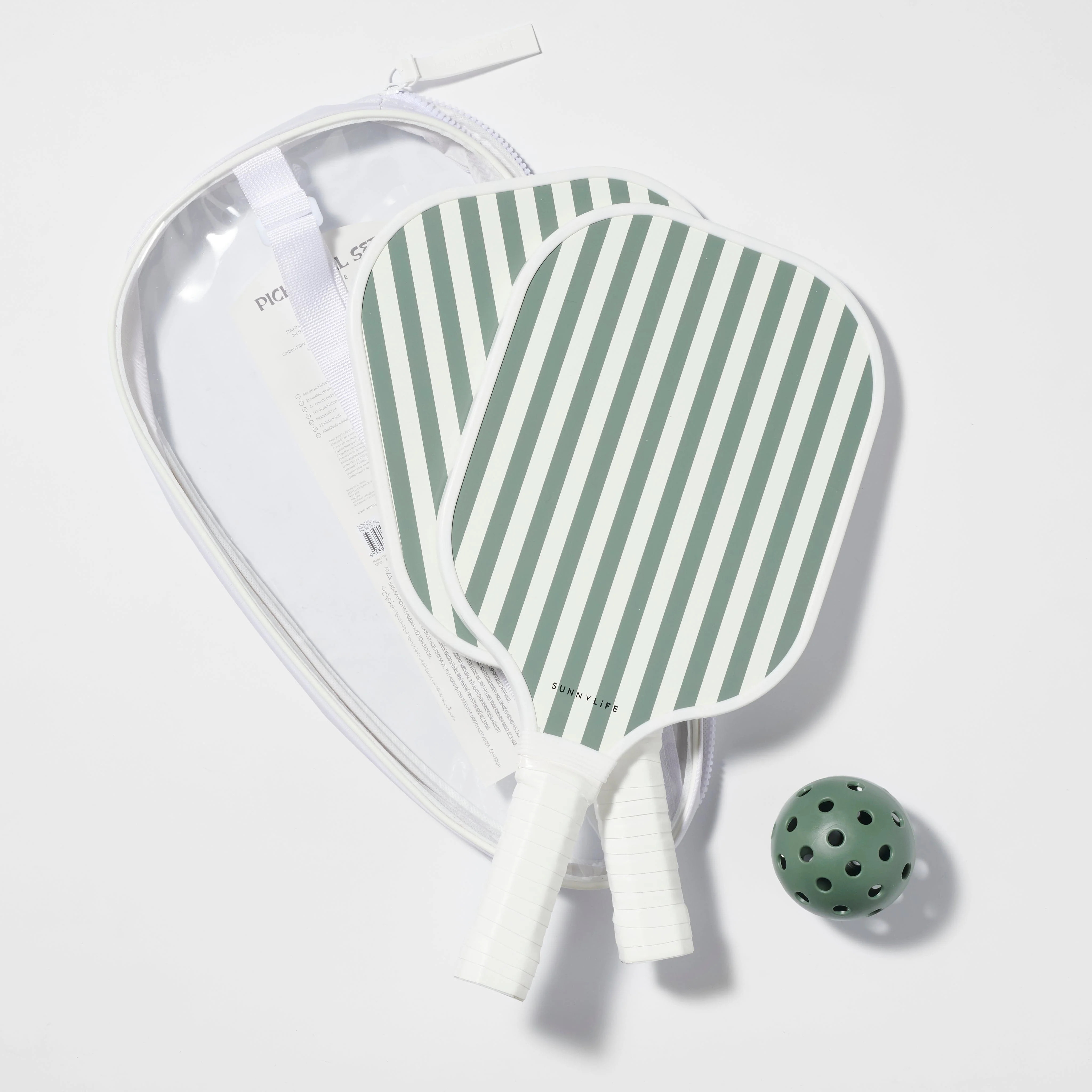 The Vacay Pickle Ball Set - Olive | Sunshine Tienda