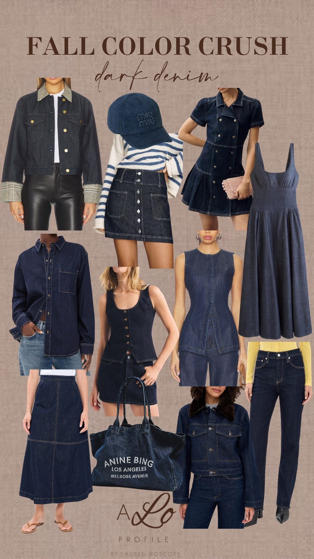 Fall Color Crush: Dark Denim // fall outfit, fall fashion, fall style, fall transition, transitional fall outfit, fall collection, fall outfit ideas, fall inspo, fall wardrobe, outfits for fall