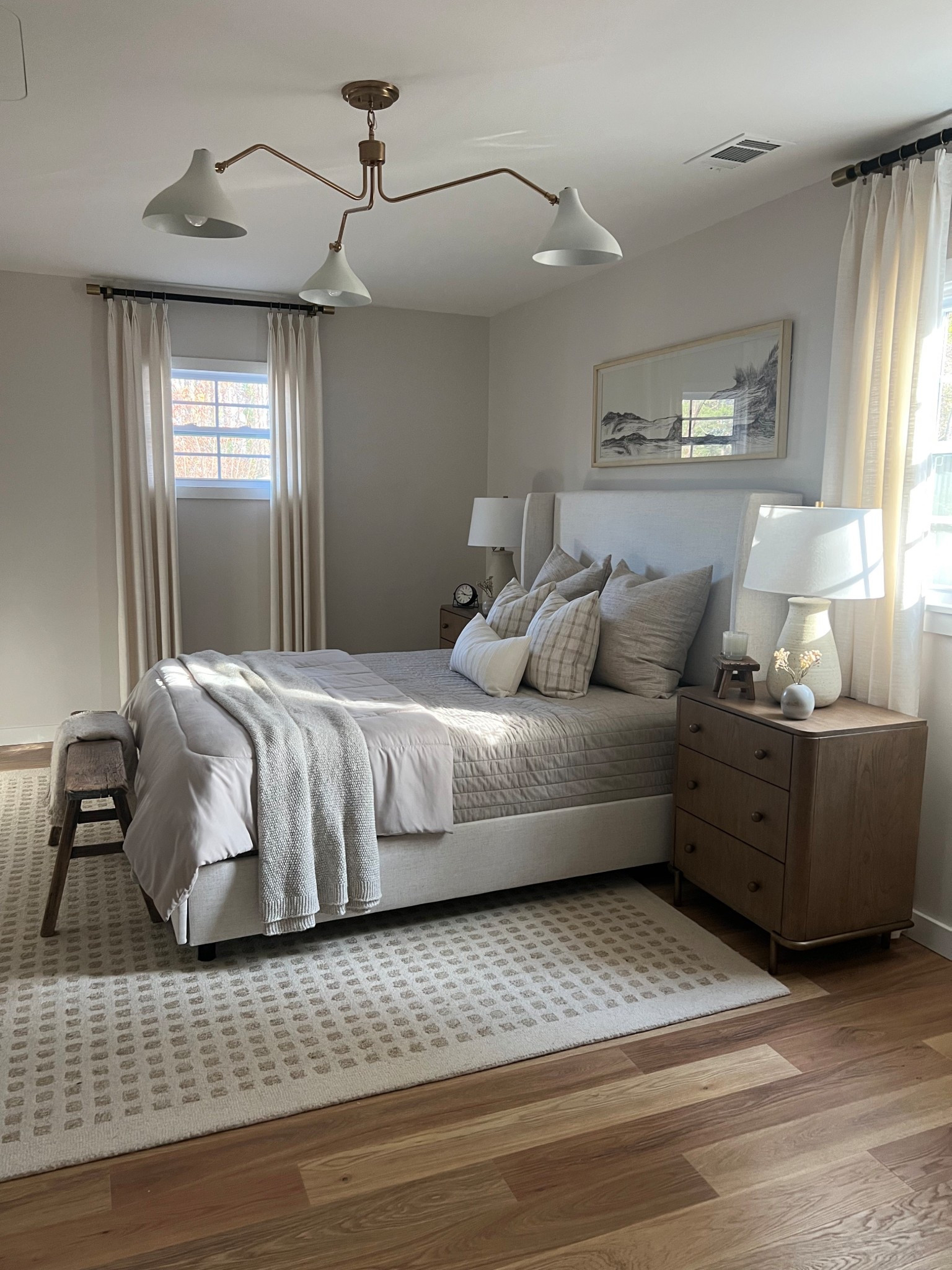 Neutral Bedroom decor, Tilly bed, home decor ideas, bedding, bedroom rug, neutral bedroom, upholstered bed, neutral bed, nightstand, bedroom rug #bedroom#LTKStyleTip

#LTKSaleAlert #LTKHome