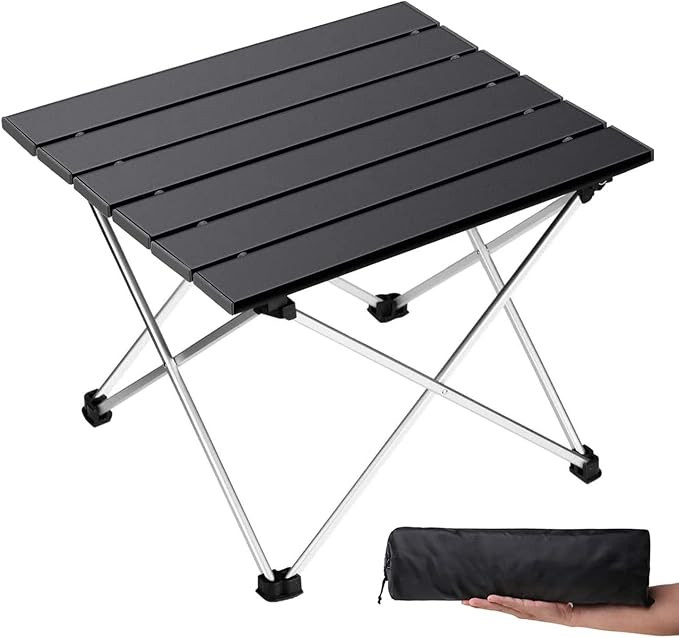 Grope Portable Camping Table with Aluminum Table Top, Folding Beach Table Easy to Carry, Prefect ... | Amazon (US)