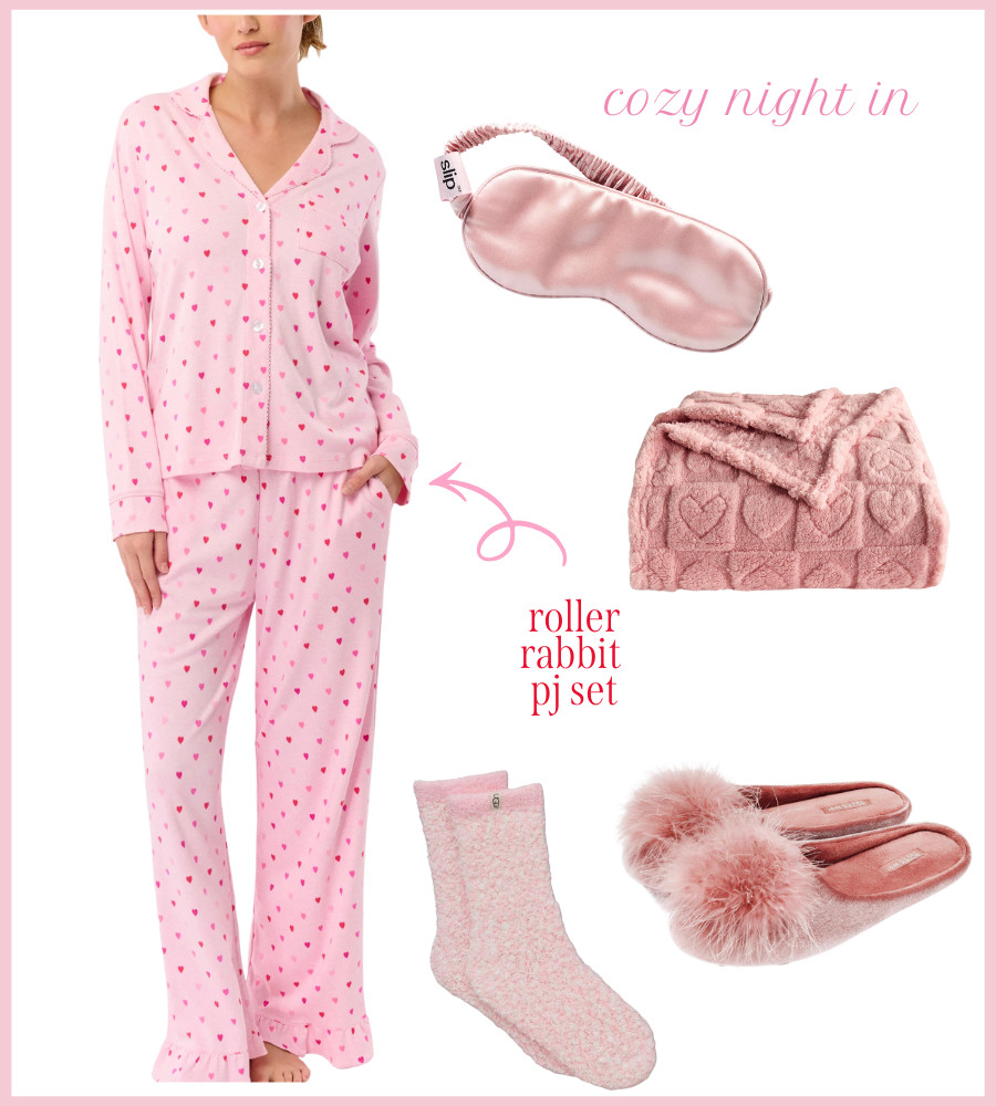Valentine's Day outfit idea: Cozy night in! More on DoSayGive.com  

 #LTKootd #LTKFindsUnder50 #LTKFindsUnder100