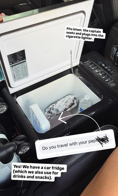 Having a car fridge is SO CONVENIENT for road trips!  

 #LTKmomlife #LTKU #LTKTravel