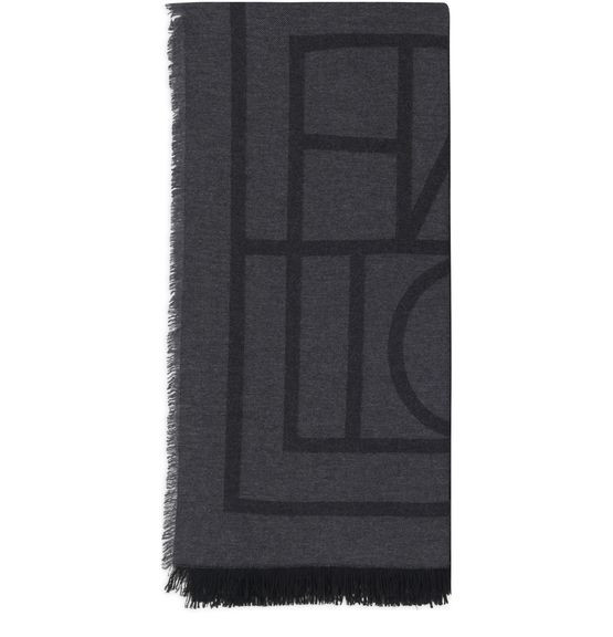 Monogram wool cashmere scarf | 24S US