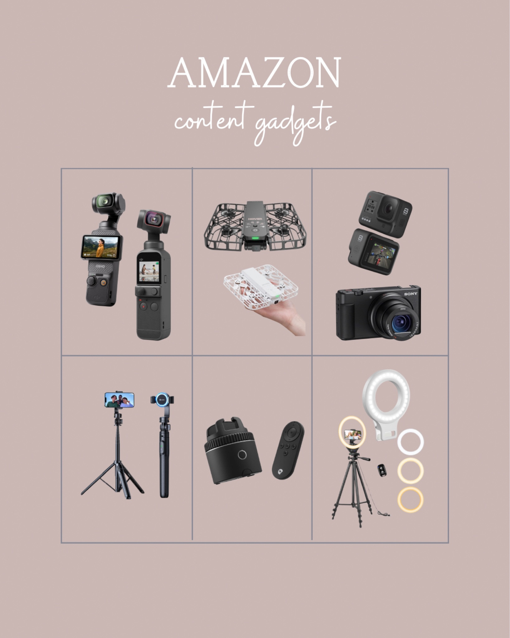 Everything I use to snap my social media content 📸 my collection has grown (and been updated!) over the years. Lots of these are on sale too! 

#LTKTravel #LTKVideo #LTKFitness