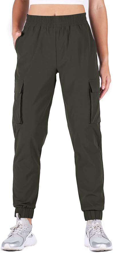 Women's Cargo Joggers Hiking Pants Workout Lounge Sweatpants Casual Outdoor Pants | Amazon (US)
