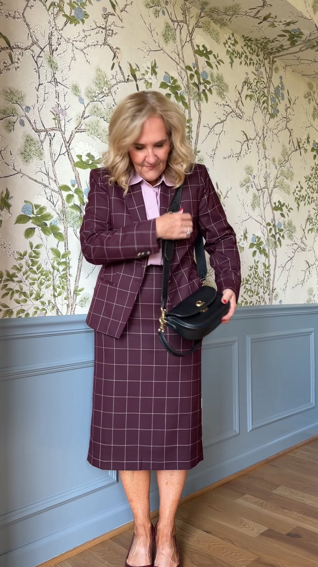 Im seeing more pencil
Skirts out there! 
I’m wearing a size 10 petite in the blazer, medium in the shirt, and size 8 in the skirt. I love this plaid set because it feels polished. The burgundy color is beautiful, and worn together it makes getting dressed for work so easy.

#LTKdayinmylife #LTKgrwm #LTKootd

#LTKWorkwear