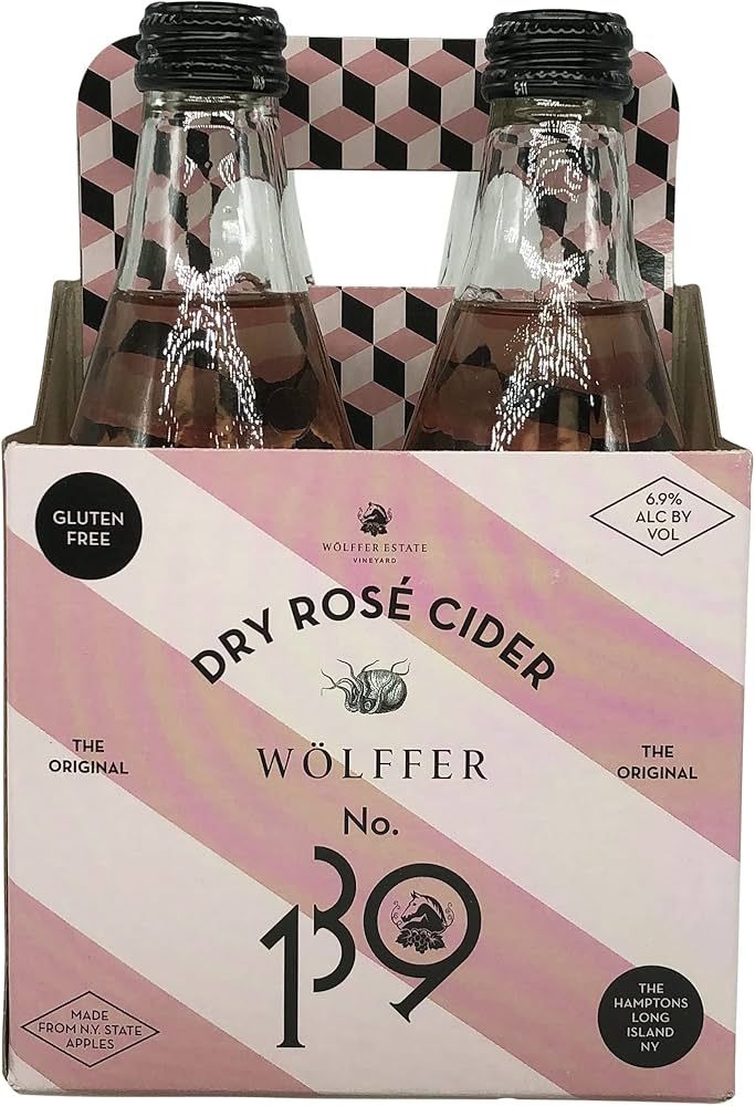 Wolffer Rose Hard Cider, 4-pk, 12 fl oz | Amazon (US)