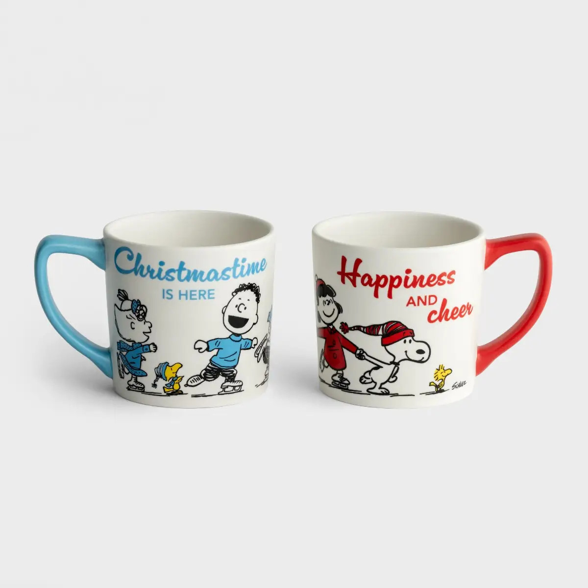 Peanuts Christmastime is Here Mug + Peanuts Happiness & Cheer Mug - Gift | DaySpring | DaySpring