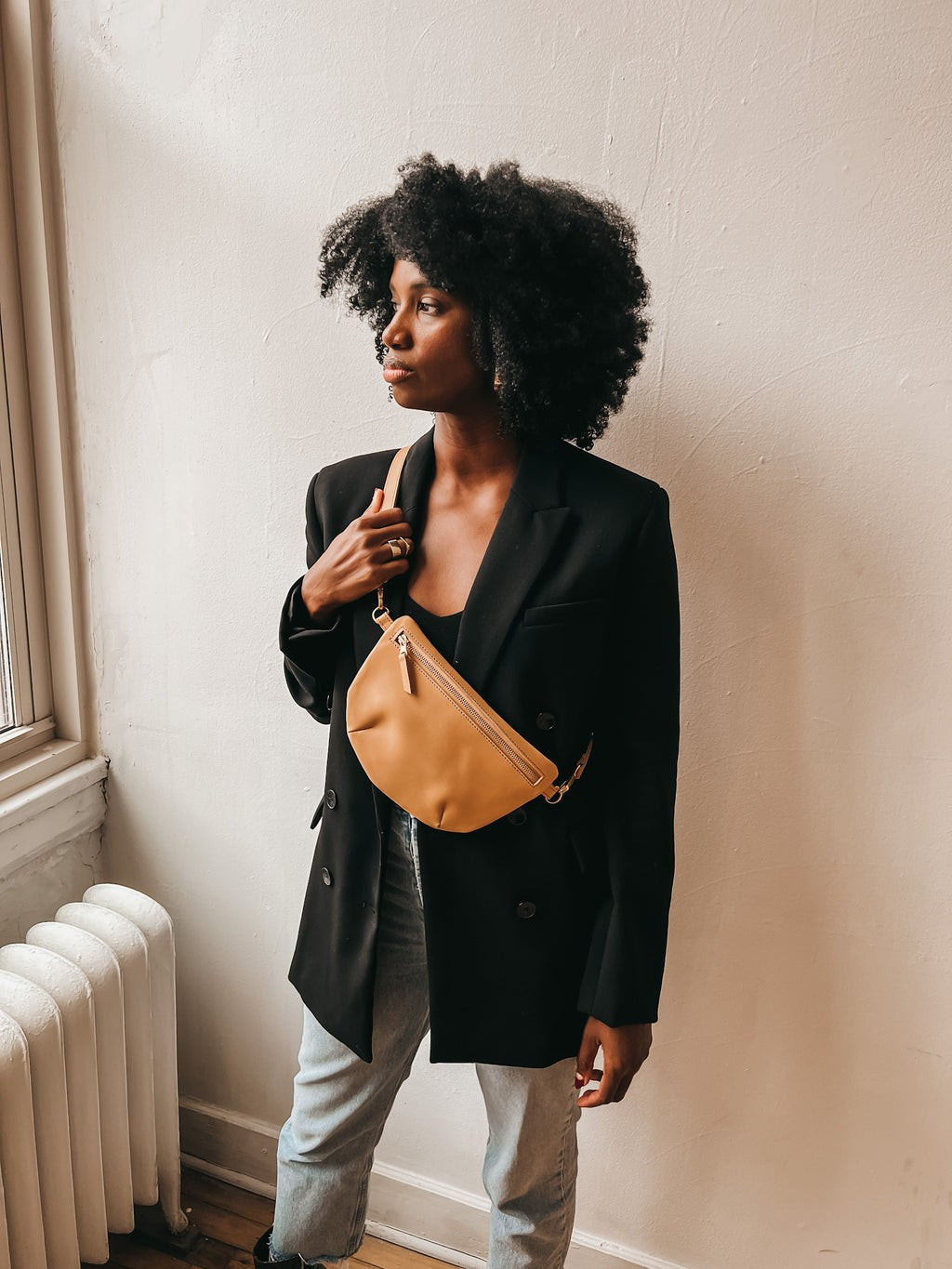 Sling Bag, Tan | Abby Alley