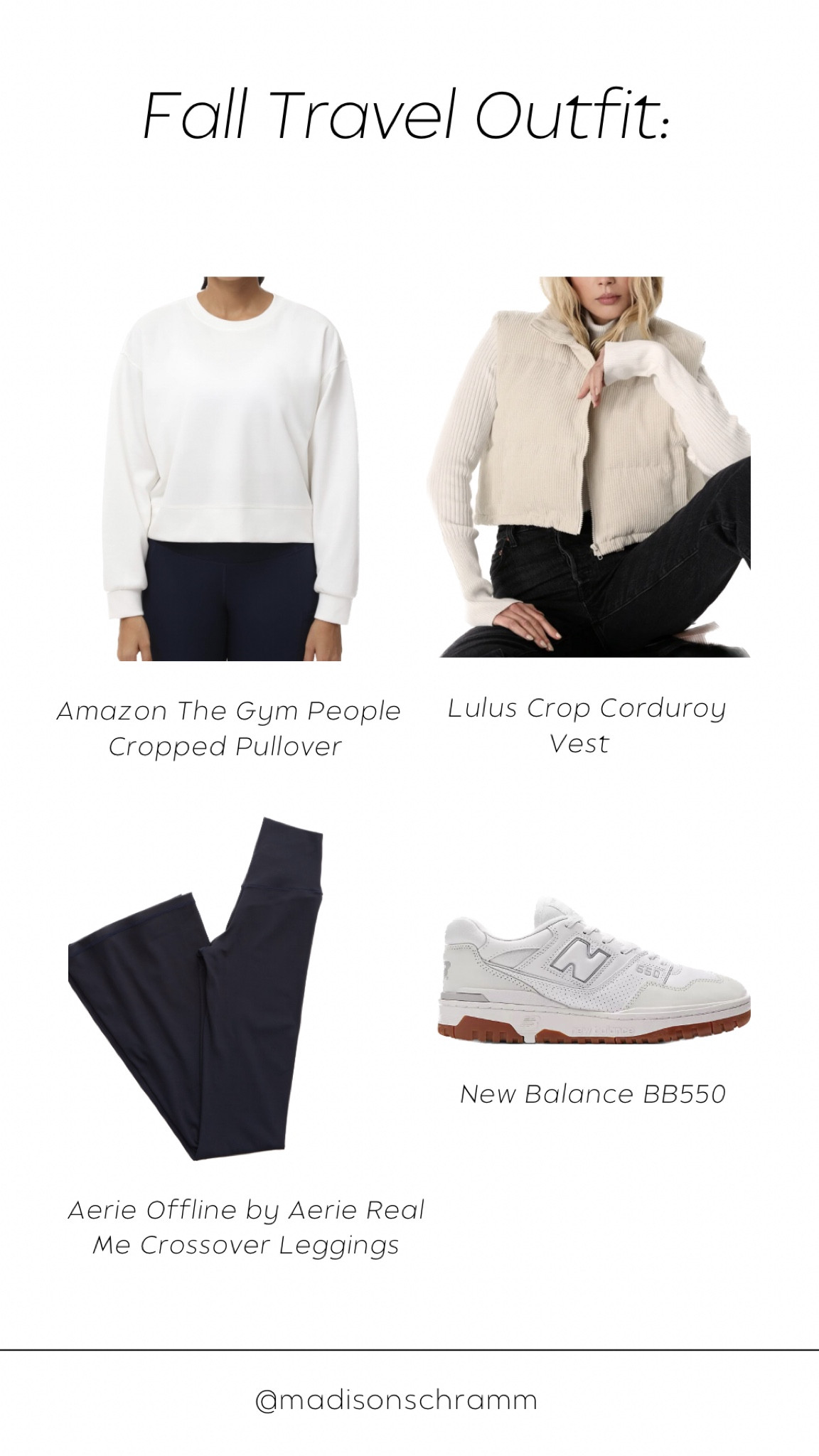 the perfect fall travel outfit! these leggings from aerie are my all time favorite. They come in so many different colors (this is Nigh Sea) and keep you comfortable and secure. 

The pullover and vest are almost identical to what I have! 

#LTKSeasonal #LTKfindsunder100