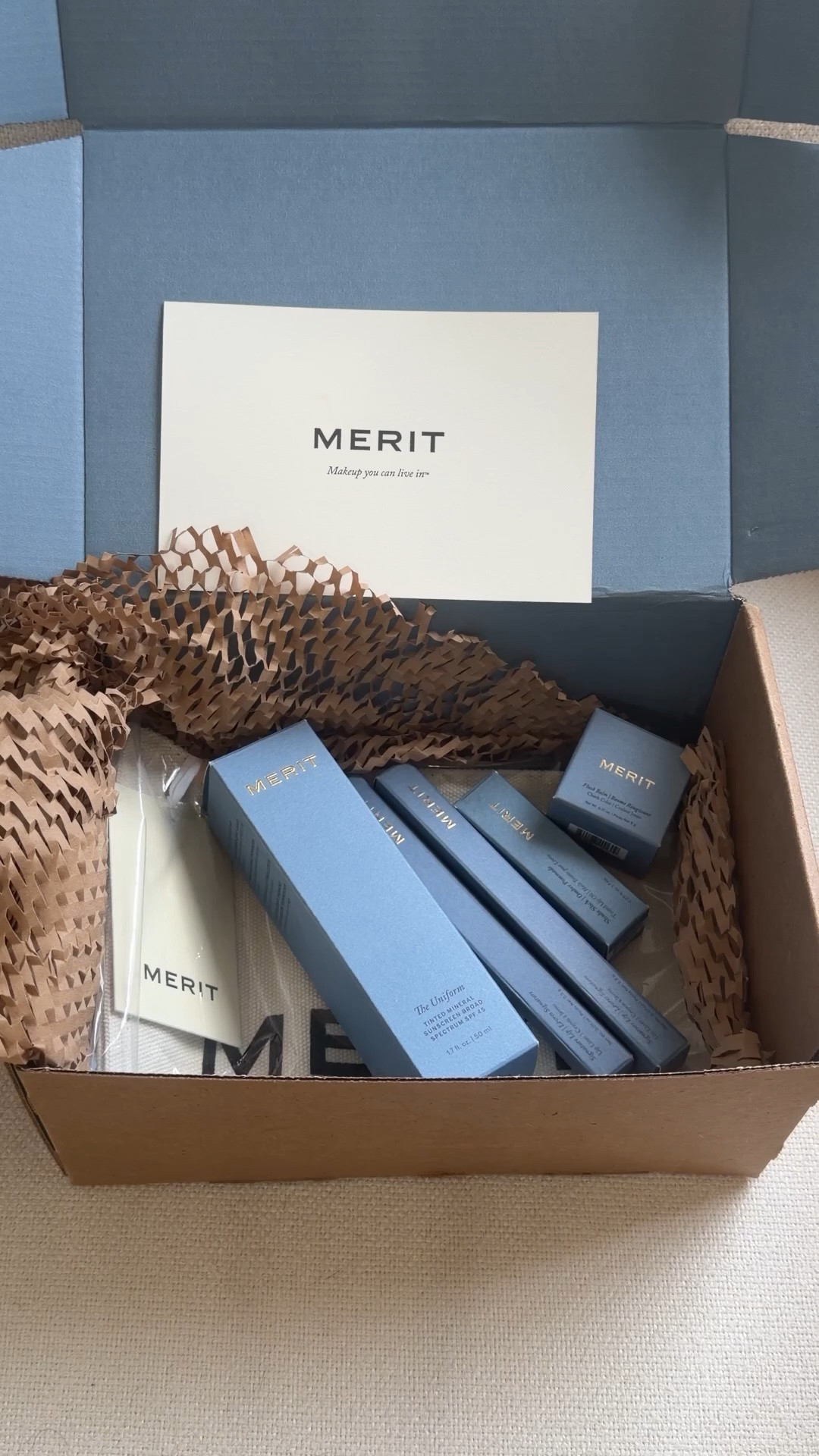 Just unboxed my first package from @Merit Beauty and I can already tell why so many people love this brand. ✨🤍

Everything feels so elevated, effortless, and beautifully designed—from the packaging to the products themselves. If you’re into that natural, “your skin but better” makeup look, this might be right up your alley.

I’ll be testing everything over the next few days and sharing my favorites soon. ✨

#meritbeauty #beautyfinds #beautyfavorites #cleanbeauty

#LTKBeauty