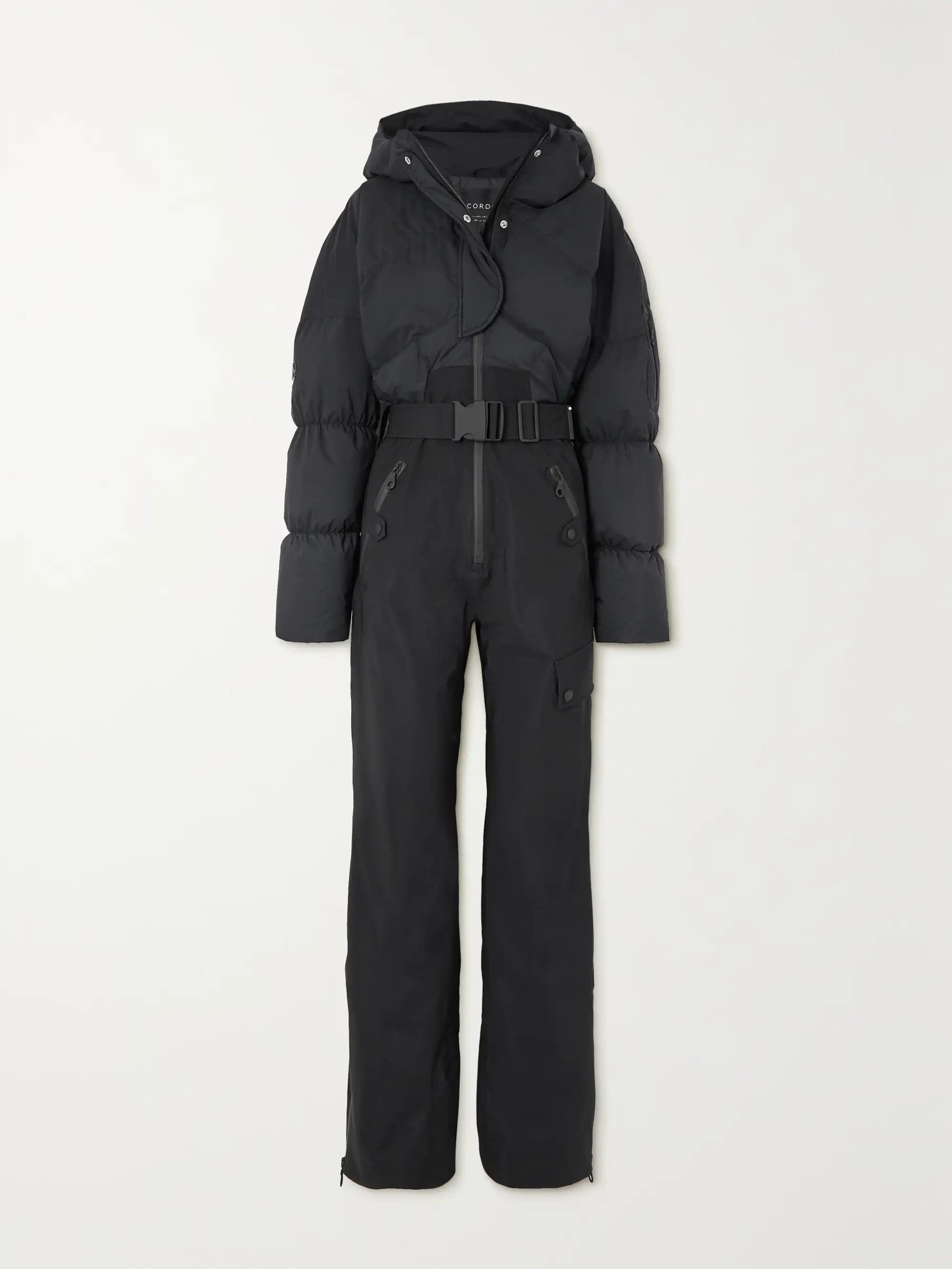Sommet hooded belted padded ski suit | NET-A-PORTER APAC