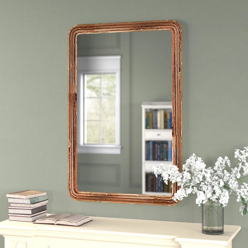 Haneen Wood Rectangle Wall Mirror | Wayfair North America