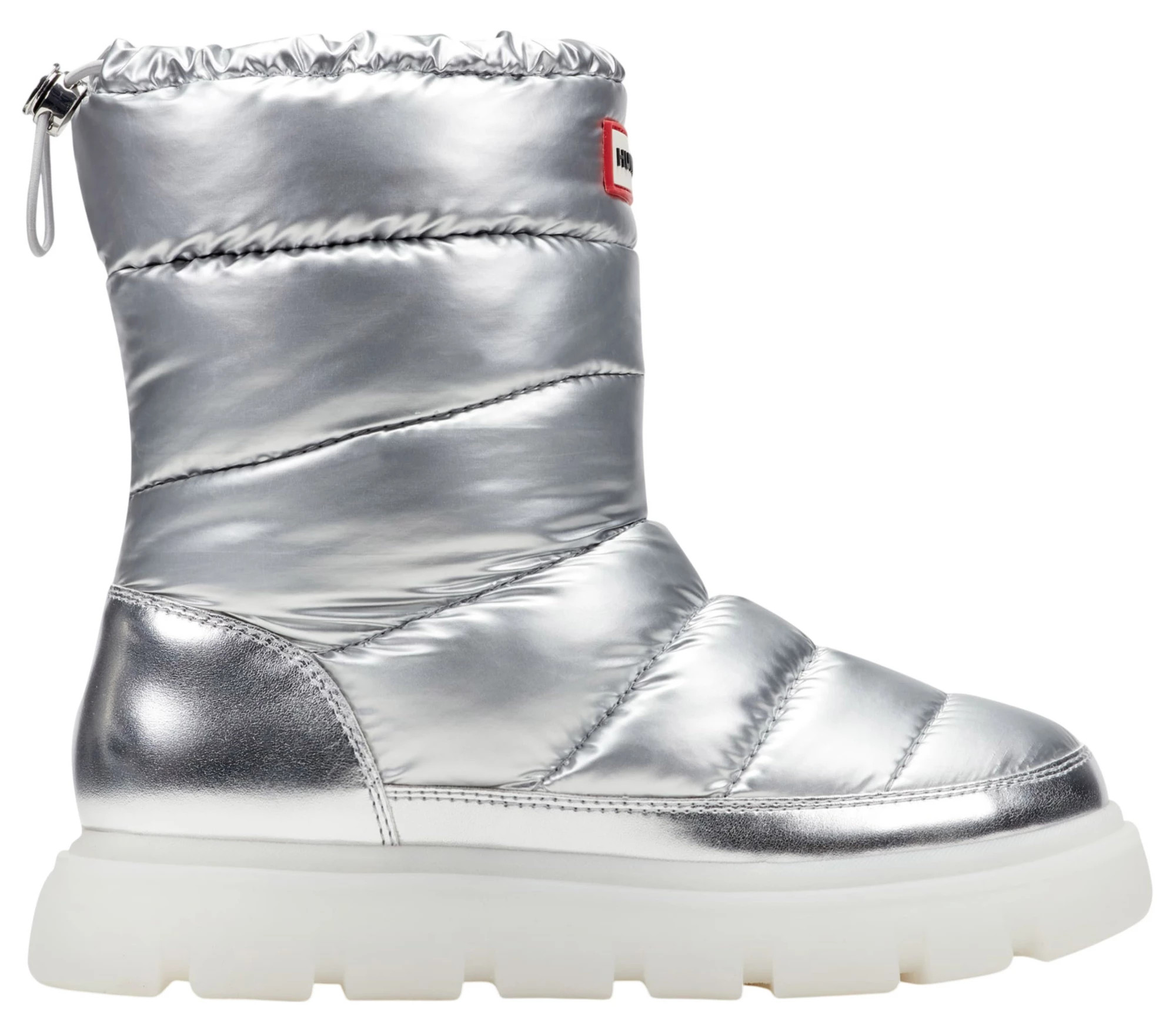 HUNTER Women's Maribel Lug Sole Insulated Waterproof Snow Boots, Size 10, Silver | DICK'S Sporting Goods