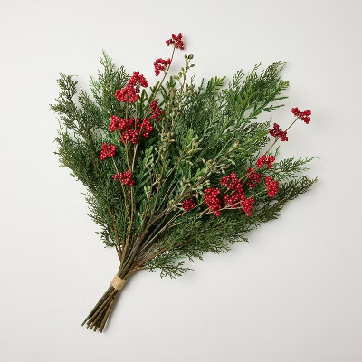 28" Cypress and Berry Artificial Bundle - Hearth & Hand™ with Magnolia | Target
