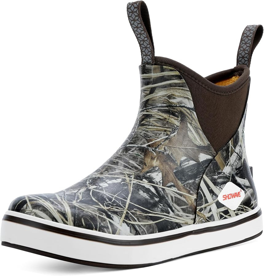 Showave Kid's Deck Boots Waterproof Ankle Rain Boots for Boys Girls Insulated Neoprene Rubber Boo... | Amazon (US)