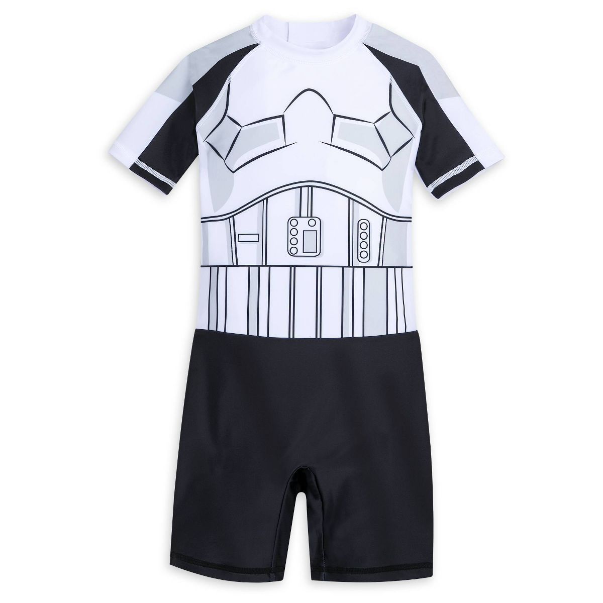 Boys' Adaptive Stormtrooper Swimsuit - Black/White - Disney Store | Target