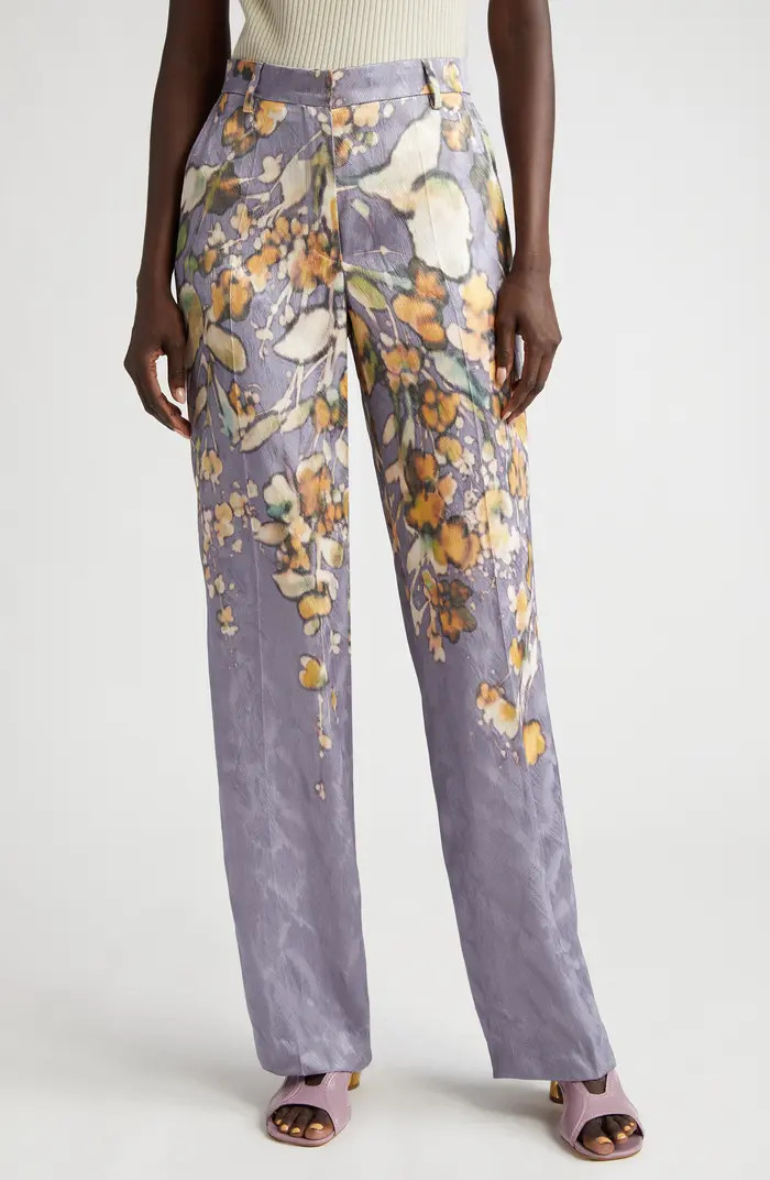 Dries Van Noten Pulley Bleached Floral Print Trousers | Nordstrom | Nordstrom
