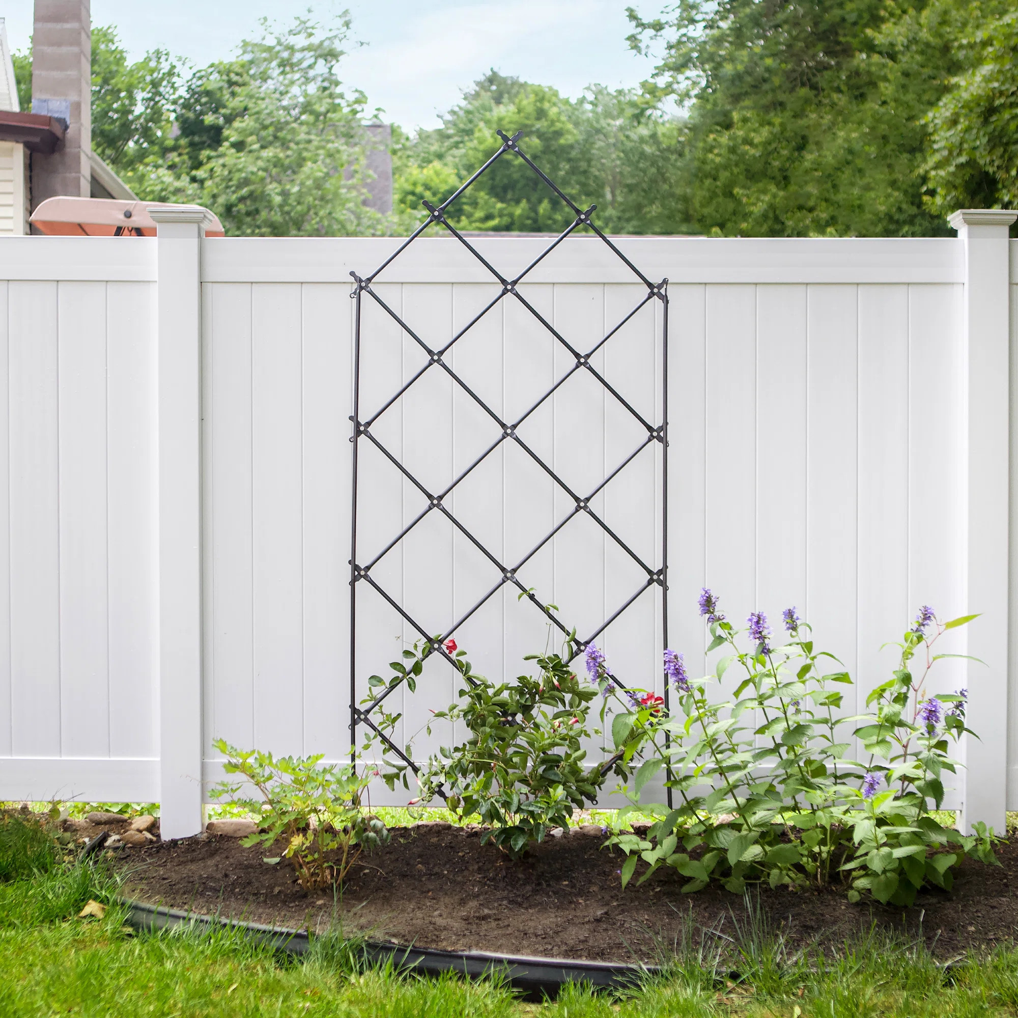 Charlton Home® Mountville Iron Lattice Panel Trellis & Reviews | Wayfair | Wayfair North America