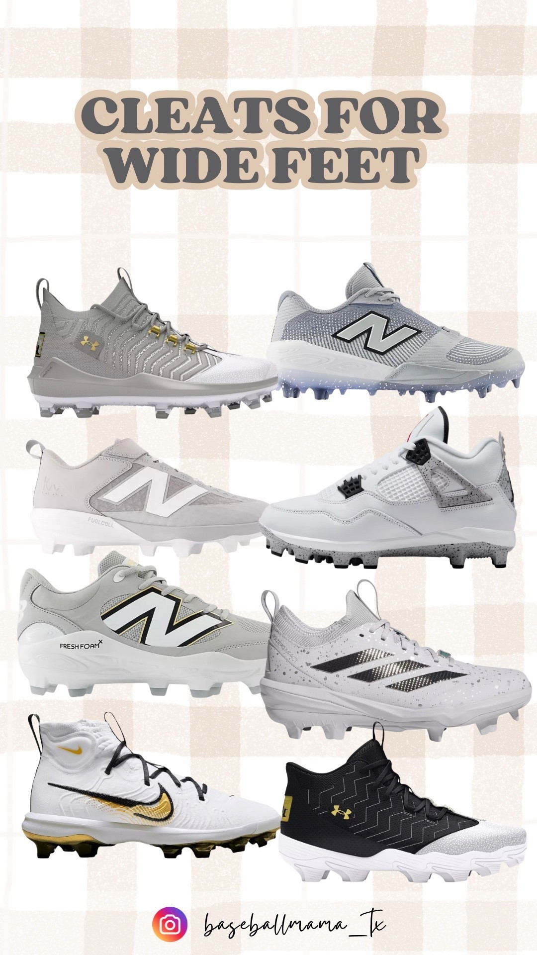 Cleats for wide feet