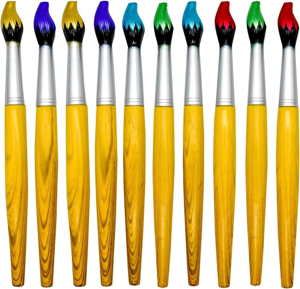 Lopenle 10PCS Novelty Bamboo Brush Pens Paintbrush Pens Retractable Ballpoint Pen for Art Activit... | Amazon (US)