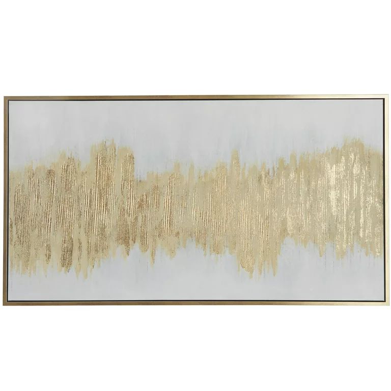 65" x 36" Glitter Flakes Geode Framed Wall Art with Gold Frame, by CosmoLiving by Cosmopolitan | Walmart (US)