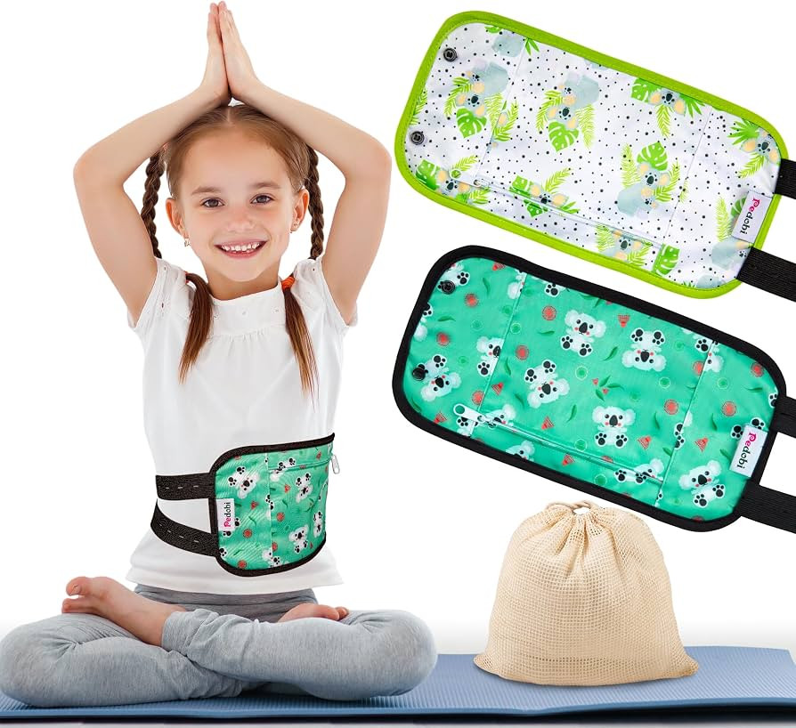 2 Pack Castor Oil Pack Wrap for Kids, Reusable Organic Cotton Castor Oil Pad Compress Relieve Sto... | Amazon (US)