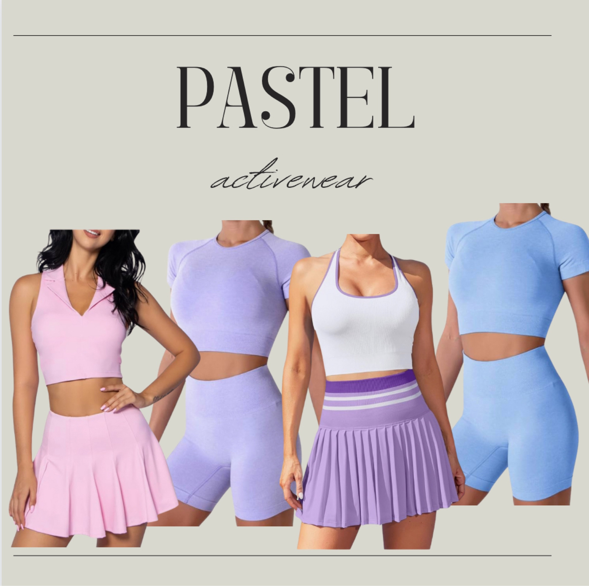 Pastel Activewear. 💪🏾 #Amazon #Pastel #Activewear