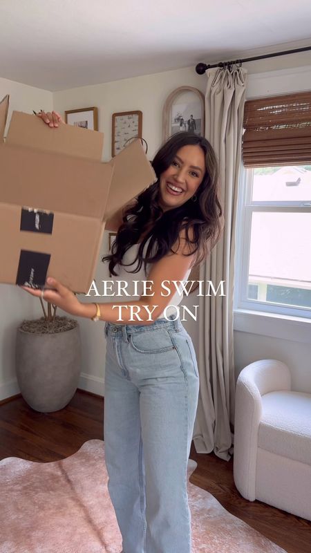 Aerie swim try on!

Wearing size SMALL in everything- they all fit tts

#LTKVideo #LTKSwim