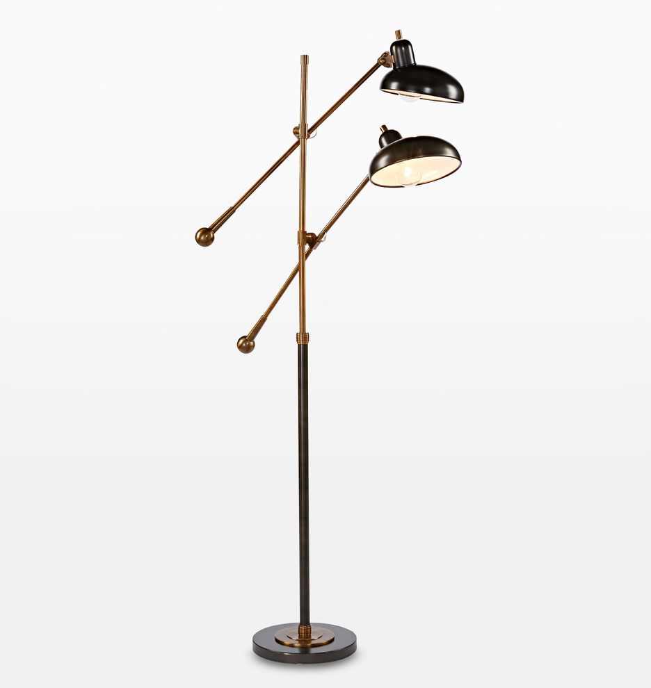 Bruno Double-Arm Floor Lamp | Rejuvenation