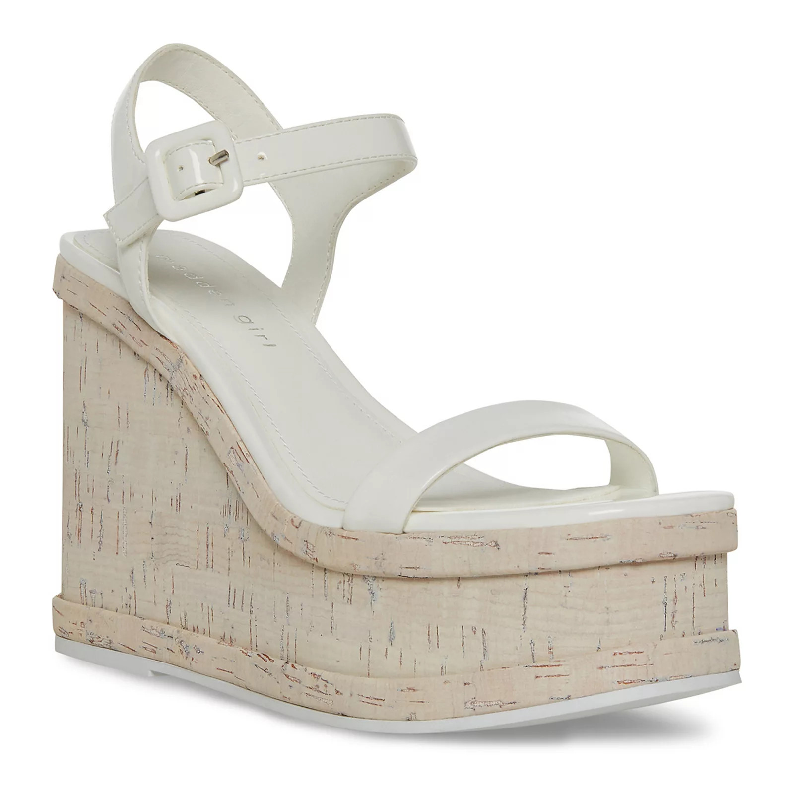 madden girl Watchout Women's Wedge Sandals, Size: 6.5, White | Kohl's
