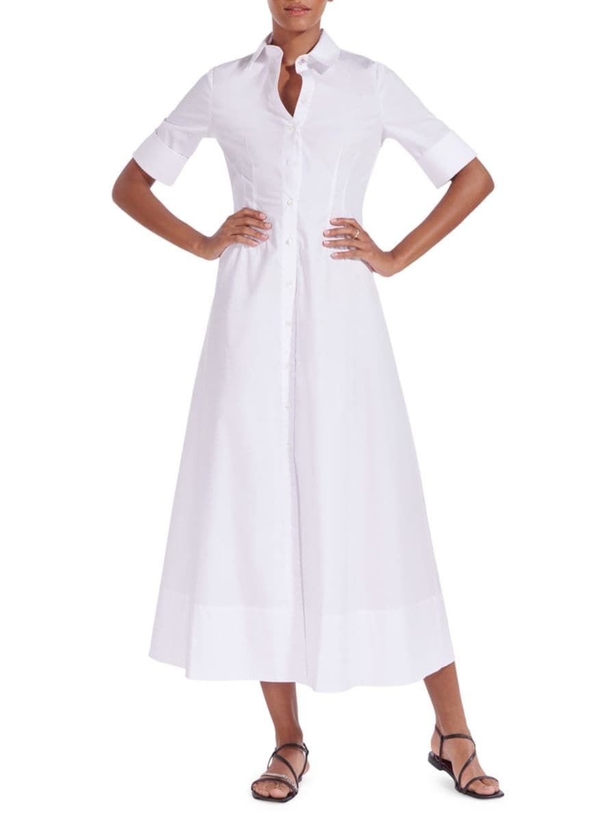 Joan Collared Maxi Shirtdress | Saks Fifth Avenue