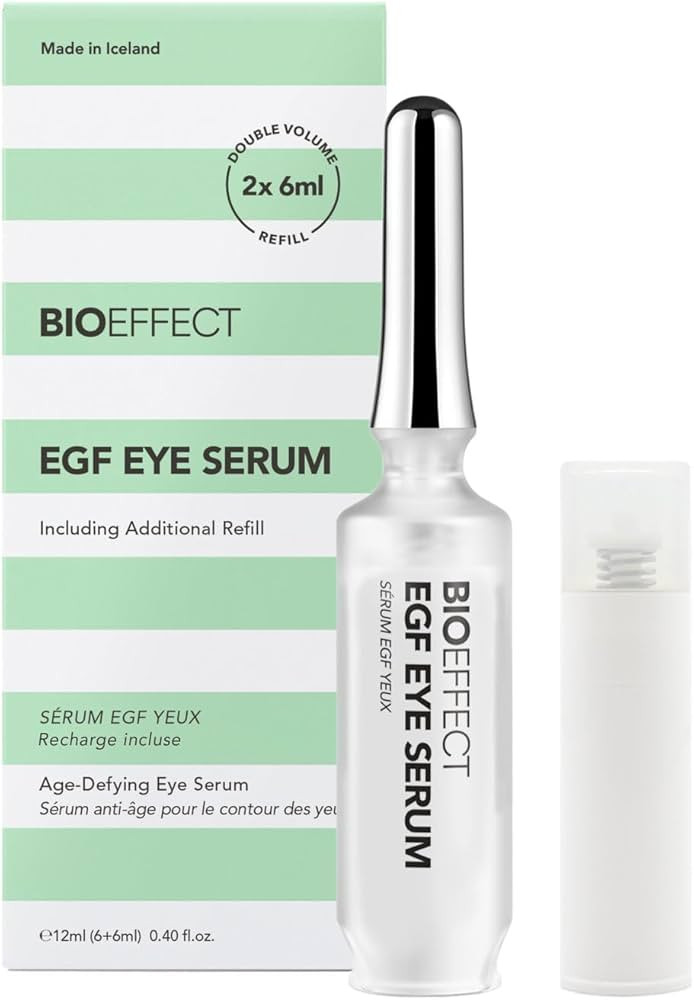 BIOEFFECT EGF Eye Serum Refill Set with Cooling Rollerball (6 ml) and One Refill Cartridge (6ml),... | Amazon (US)